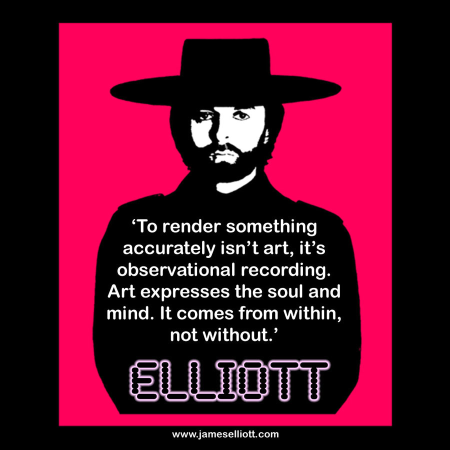 Definition of art by James Elliott